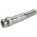 BNC connector with spring protector w/screw