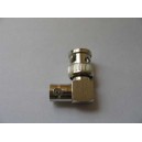 Pair angle 90&deg;BNC male/female connector adapters CCTV