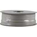 Koaksialkabel RG-59T 75 Ohm, trippelsk&aelig;rmet, 100m, hvid