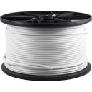 Koaksialkabel RG-59T 75 Ohm, trippelsk&aelig;rmet, 100m, hvid
