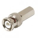 10 BNC male twist-on plug connectors RG59