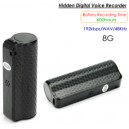 Hidden Voice Recorder, Audio Format WAV 192Kbps /48KHz, Battery Recording Time 600hours,8GB 