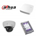 Dahua KIT 4 kanalers NVR 1TB med indbygget PoE switch -4431 BLK
