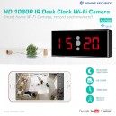 HD 1080P IR Desk Clock Wi-Fi Security Camera