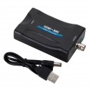 HDMI TO BNC Composite video signal Converter Adapter VHS DVD Player PAL/NTSC